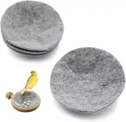 4 Canary Finch Nesting Wool Felt Pads(4.1 Inch)