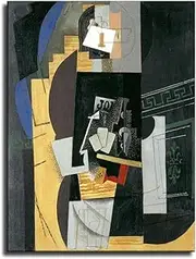 Pablo Picasso Poster Card Player Abstract Canvas Painting Pablo Picasso Wall Art Pablo Picasso Print for Living Room Decor Picture 40X60cm Unframed
