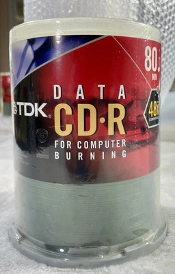 TDK CD-R Blank Recordable Disc CD 700 MB 80 min 48x 100PK New