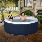4-6 Person Portable Hot Tubs Inflatable Spa Outdoor Bath Pool w Massage Air jet