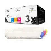 3x Ink Cartridges for OKI C831N C841N C841 C831DN C831DM C831 C841DN Cmy