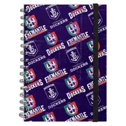 Fremantle Dockers AFL A5 Spiral Hard Cover Notebook