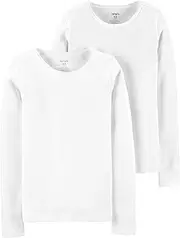 [Carter's] Girls' 2-Pack Cotton Longs sleeve Undershirts