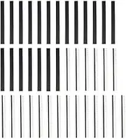 Pack of 40,20 for Each Type, 40 Pin Single Row Male and Female Pin Header Connector Kit PCB Pin Strip
