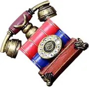 Alipis Vintage Telephone Model for Simulation Phone for Pretend Play Educational Present to Enhance Communication Skills and Family Bonding
