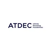 Atdec AWMS-3-TH467 Triple Monitor "Stack" Desk Mount and Grommet Clamp Desk Fixing, Black