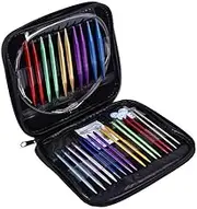 Bewinner Interchangeable Circular Knitting Needle Sets - 13 Sizes Aluminium Alloy Knitting Needles Kit 2.75 mm - 10 mm with Needles are Carefully Polished
