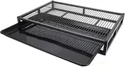 Reusable Long Lifespan, Indoor and Outdoor, Small Dog Toilet Training Tray, with Wall on Every Side, No Leak, Keep Paws Clean, Puppy Housebreaking Essentials (M)