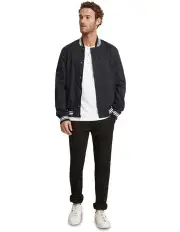 [Oxford] Archie Cotton Varsity Bomber in Black