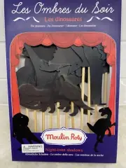 Moulin Roty Ombres du Soir Shadow Puppets - 711002 Dinosaurs Set Of 11