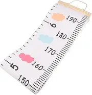 SUPVOX Train Pattern Height Measurement Ruler Adorable Hanging Wall Decal for Nursery Canvas Growth Chart for Boys for Home School Decor