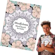 Mindfulness Word Search | Travel Word Puzzles | Portable Brain Exercise Games, Entertainment Activities for Waiting Room Pastime