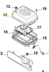Box Upper Gnss Original Stiga Robot Lawn Mower a1500 Rtk 322110164/0