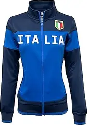 [Just 4 Kicks] Women's Italy Full Zip Track Jacket, Italia Warm-Up Jacket