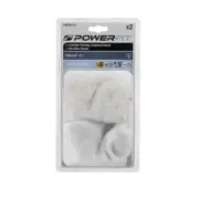 2pc Powerfit 150mm(4"-6 ") Synthetic Lambswool polishing & Microfibre bonnet