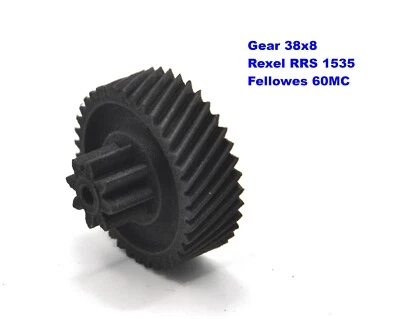 Gear wheell 38x8 for paper shredder Rexel RRS 1535 Fellowes 60MC