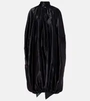 [Ferragamo] Ferragamo Satin midi dress AU 8 black