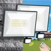 2PACK 100W Flood Lights Outdoor, 18000lm LED Work Light with Plug and Remote,...
