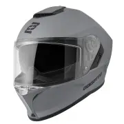 Phantom Black Grey Fiberglass Full Face Helmet