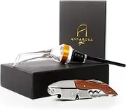 Wine Aerator Gift Set - Pourer, Decanter, Spout With Corkscrew - Elevate Drinking Experience - Easy to Use and Clean - For Enthusiasts