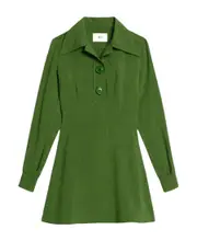 flared mini dress FR34 Green