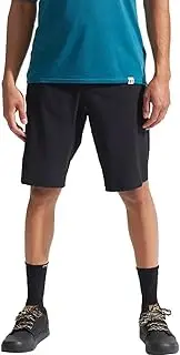 [Pearl iZUMi] Men's Canyon Short, Comfortable Durable Mountain Bike Short with Detachable Chamois Liner & Two Zippered Pockets