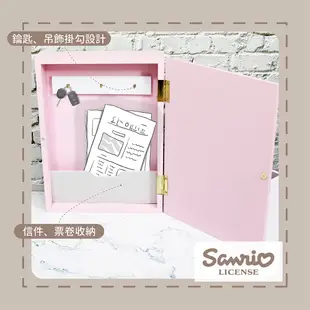 三麗鷗 Sanrio 多功能鑰匙櫃 木製信箱 鑰匙盒 收納盒 kitty 布丁狗 美樂蒂 【5ip8】HX0046