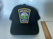 Whitman Police Massachusetts Collectable Hat patch Sewn on Black Ball Cap
