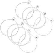 Parliky 8pcs Nylon Ukulele Strings Set Durable Replacement Strings for All Players Easy to Install Accessories for Ukulele Maintenance for Beginners and Experienced Musicians