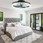 Ceiling Fans with Lights and Remote, 19.7''Low Profile Ceiling Fan with Light, L