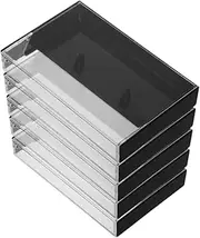 PRETYZOOM 6pcs Clear Plastic Cassette Tape Storage Box Vintage Audio Cassette Holder Compact and Stylish Organizer for Music Collectors Dustproof and Protective Case for Recordings