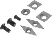 WHAMVOX 1set Replacement Lathe Wood Lathe Turning Tool Woodworking Supply Inserts Cutter