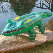 Inflatable Ride On Crocodile Floaty Swimming Pool Toy for Kids And Adults