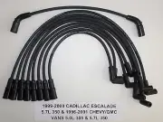 CADILLAC ESCALADE,GM VAN VORTEC 5.0L/305 5.7L/350 1996-01 BLACK Spark Plug Wires