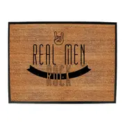 Real Men Rock - Funny Novelty Doormat Man Cave Floor mat