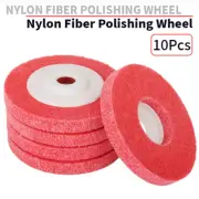 10Pcs 4'' Nylon Fiber Polishing Wheel Abrasive Buffing Disc F Angle Grinder Tool