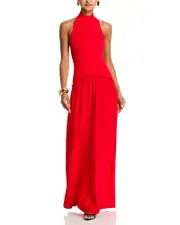 Solid & Striped The Soglio Halter Maxi Dress