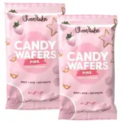 Choco Maker Candy Wafers PINK Vanilla Melts Mold Dip Drizzle Pops 12 oz. 2 Pk