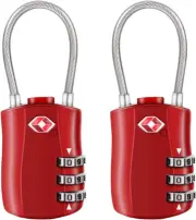 TSA Luggage Locks Newest Version 2 Packs 3-Digit Security Padlock Combination Pa