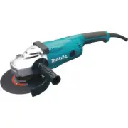 Makita Angle Grinder 15 Amp 8.2' Corded Teal W/ 7" Wheel, Side Handle, Guard