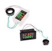 1PCS AC Digital Ammeter Voltmeter LCD Panel Amp Volt Meter 100A 300V 110V 220V