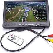 RC FPV Monitor 7 inch 1024x600 LCD Display Video Screen HD Monitor No Blue Screen with Hood Sun Shield and XT60 to Deans Connector