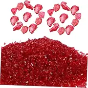 Healeved 1 Red Craft Supplies DIY Glass Sands Glass Decor Glass Sand for Crafts