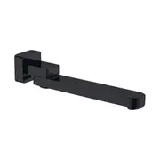 Amelie Wall Swivel Basin/Bath Spout Paddle 240mm Matte Black BDO207MB