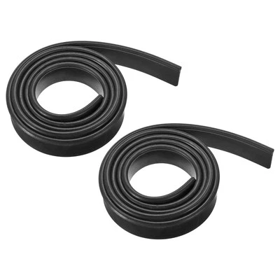 2Pcs Window Glass Shower Doors Replacement Squeegee Rubber 42.13 Inch Black