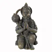 Bronze Color Hanuman Statue Sculpture Big Resin Ornaments Hindu Monkey God Buddha Statues Figurine Home Decoration Lucky Gifts Stone Color