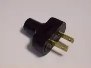 ZING EAR BLACK EARLY ELECTRIC STYLE RUBBER PLUG LAMP PART NEW 48557JB