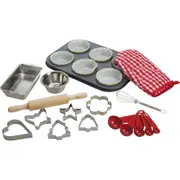 23pc Bigjigs Toys Young Chef's Baking Set Kids/Children Pretend Play Toy 3y+