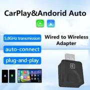 2in1 Wireless CarPlay&Android Auto Wired to Wireless Adapter Smart USB Dongle