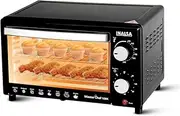 [Inalsa] MasterChef 10BK OTG Oven (10 Litre) with Temperature Selection 800W, Powder Coated Finish, Includes Griddle, SS Grill Tray, Hand Glove (Black, Silver)